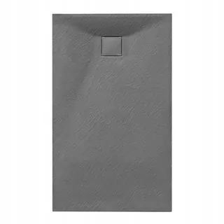 Sprchová vanička obdĺžniková RIKO 130 × 90 × 2,6 sivá so sifónom